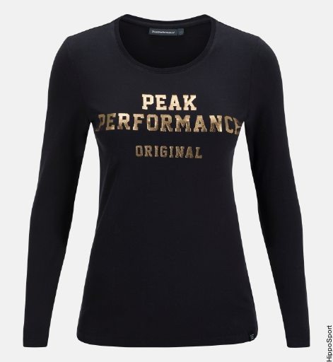 Peak Performance Logo pitkähihainen paita Musta