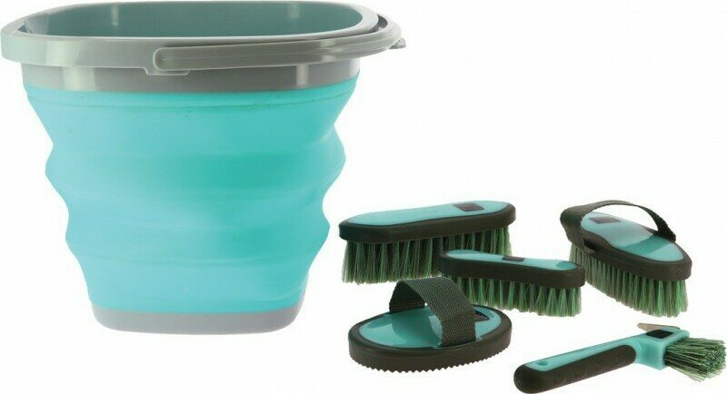 Hippo-Tonic Softfun kokoontaittuva ämpäri ja tarvike setti Turkoosi