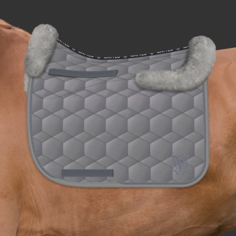 Mattes Sheen lampaankarvasatulahuopa Harmaa/Harmaa