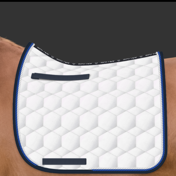 Mattes Sheen Square kisahuopa Royal Blue + White