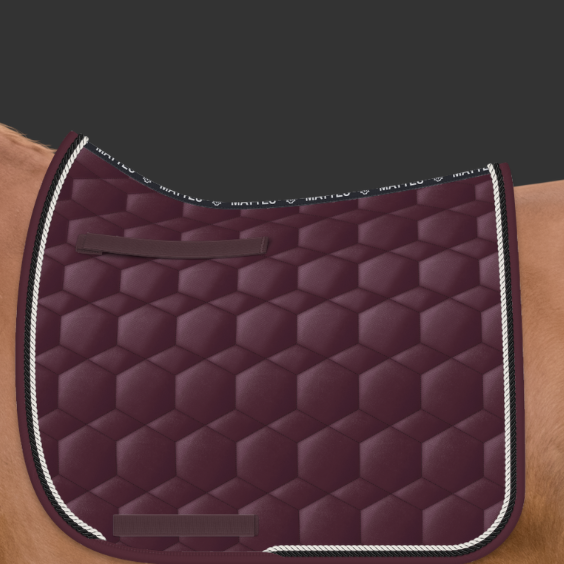 Mattes Sheen Square satulahuopa kahdella nyörillä Blackberry + nyörit black/perle