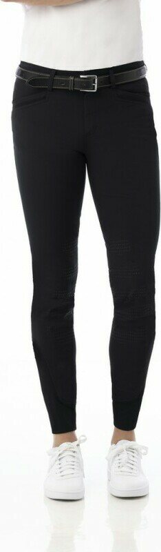 EquiThéme Georg miesten ratsastushousut polvipaikalla Musta