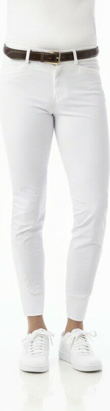 EquiThéme Georg miesten ratsastushousut polvipaikalla Valkoinen