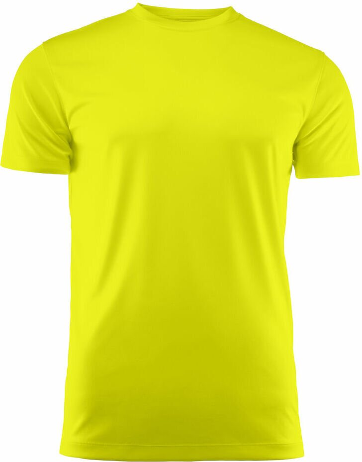 Lasten tekninen t-paita Run Jr Kirkas keltainen (222)