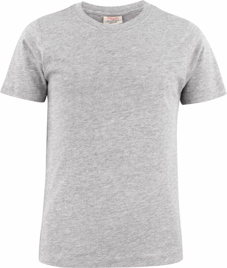 Lasten puuvillainen t-paita Heavy t-shirt Jr Meleerattu harmaa (120)