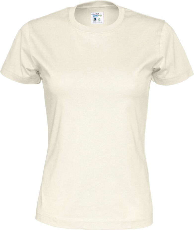 Naisten t-paita Lady Luonnonvalkoinen (105)