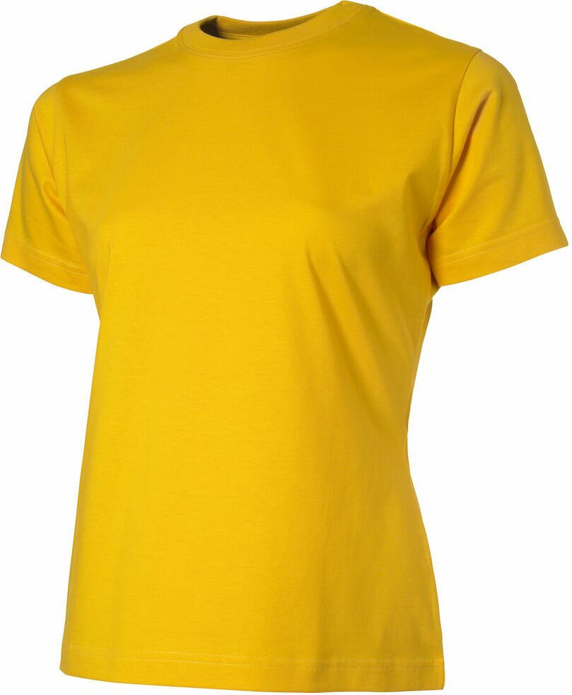 Naisten puuvillainen t-paita Auckland Lady Keltainen (250)