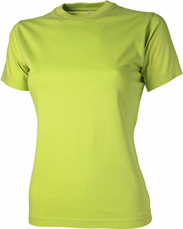 Naisten puuvillainen t-paita Auckland Lady Lime (630)