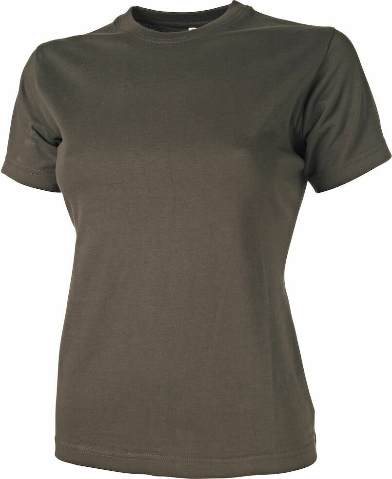 Naisten puuvillainen t-paita Auckland Lady Ruskea (550)