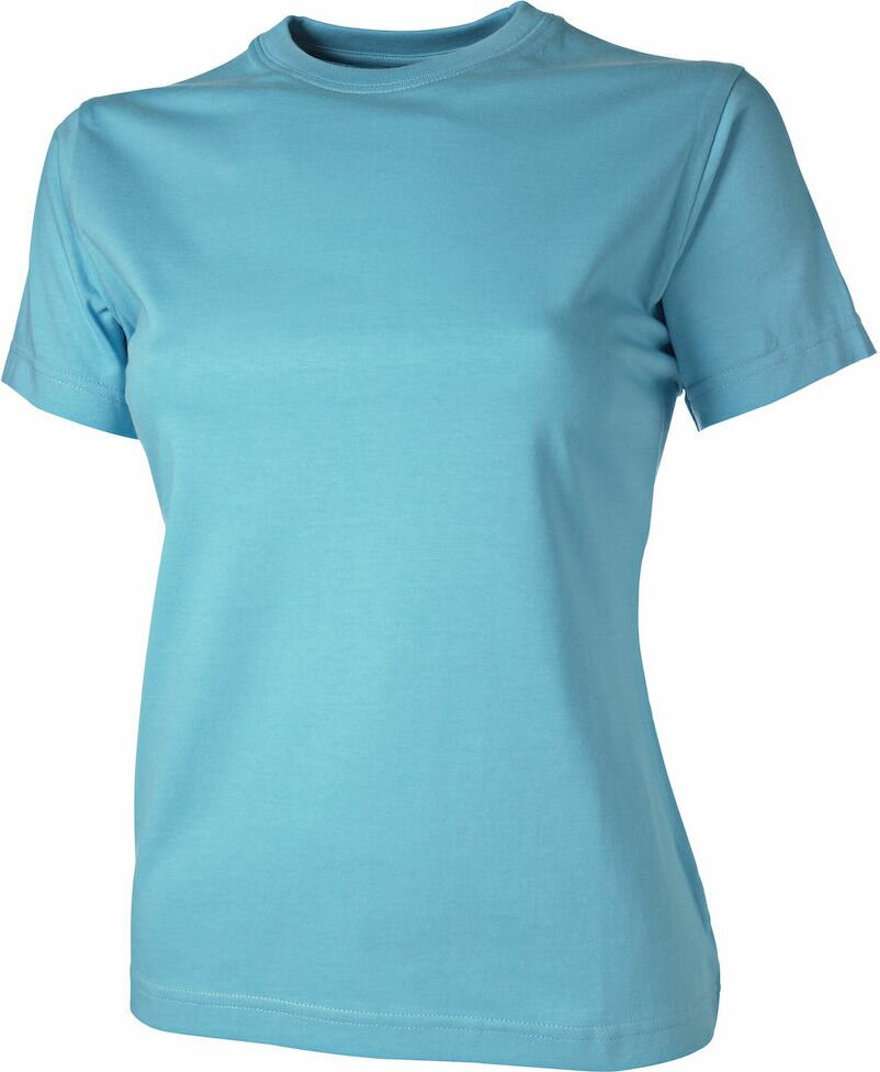 Naisten puuvillainen t-paita Auckland Lady Turkoosi (740)