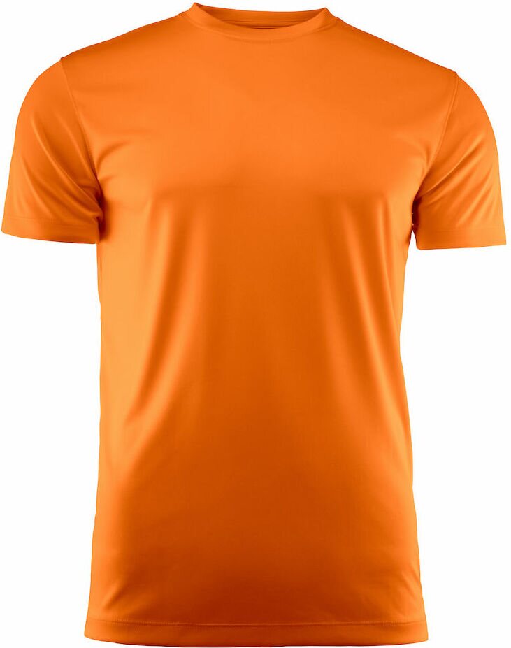 Miesten tekninen t-paita Run Kirkas oranssi (305)