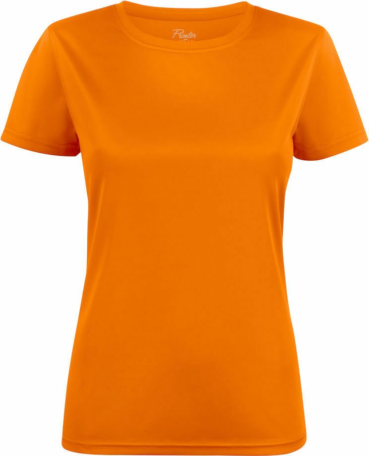 Naisten tekninen t-paita Run Kirkas oranssi (305)