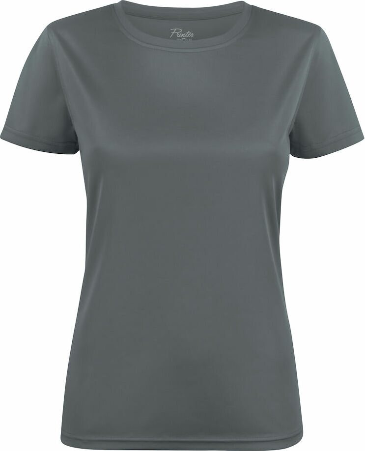 Naisten tekninen t-paita Run Metallinharmaa (950)