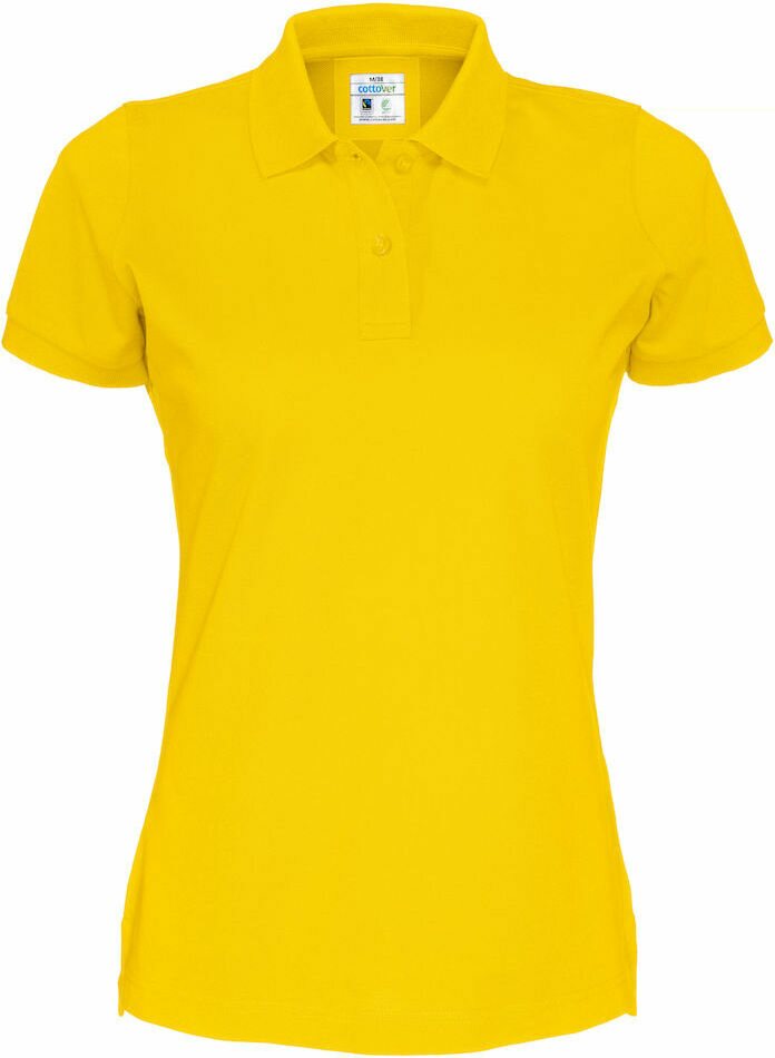 Naisten klassinen Pikee Lady Keltainen (255)