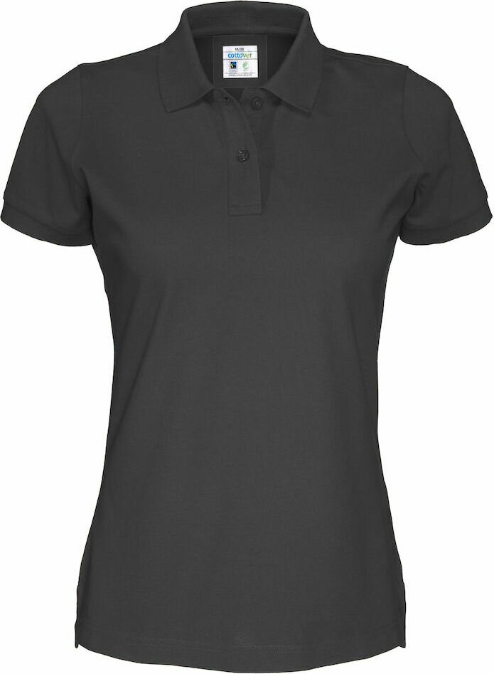 Naisten klassinen Pikee Lady Musta (990)