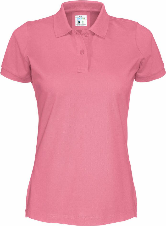 Naisten klassinen Pikee Lady Pinkki (425)