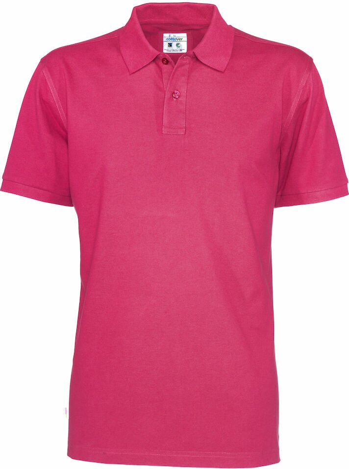 Miesten klassinen Pikee Cerise (435)