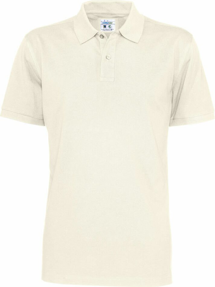 Miesten klassinen Pikee Luonnonvalkoinen (105)