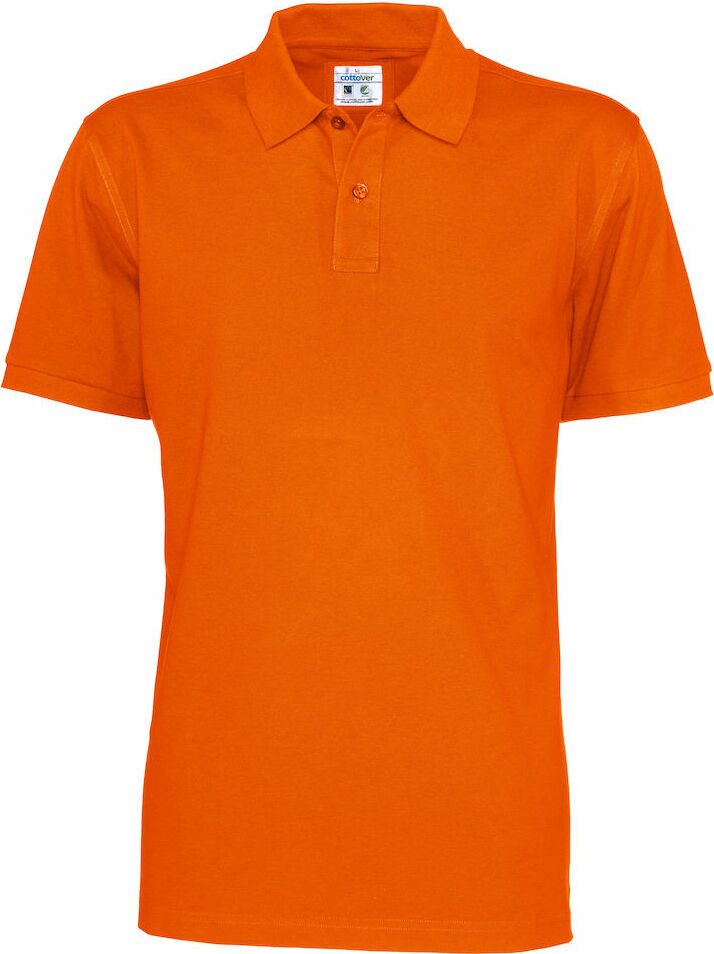 Miesten klassinen Pikee Oranssi (290)