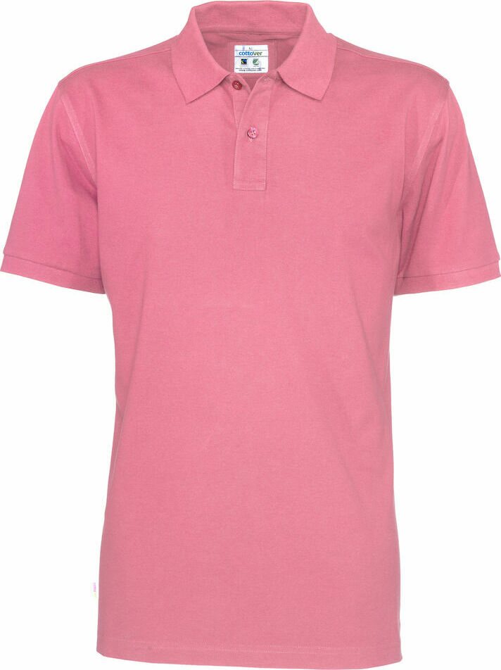 Miesten klassinen Pikee Pinkki (425)