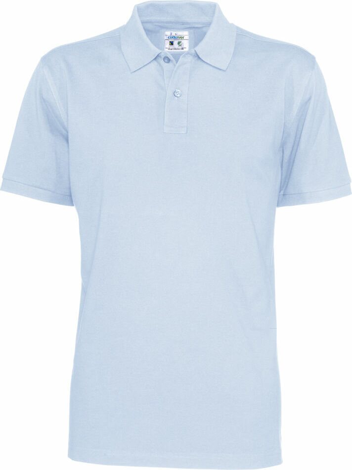 Miesten klassinen Pikee Taivaansininen (725)