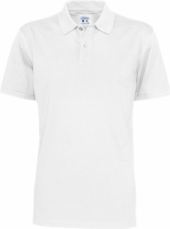 Miesten klassinen Pikee Valkoinen (100)