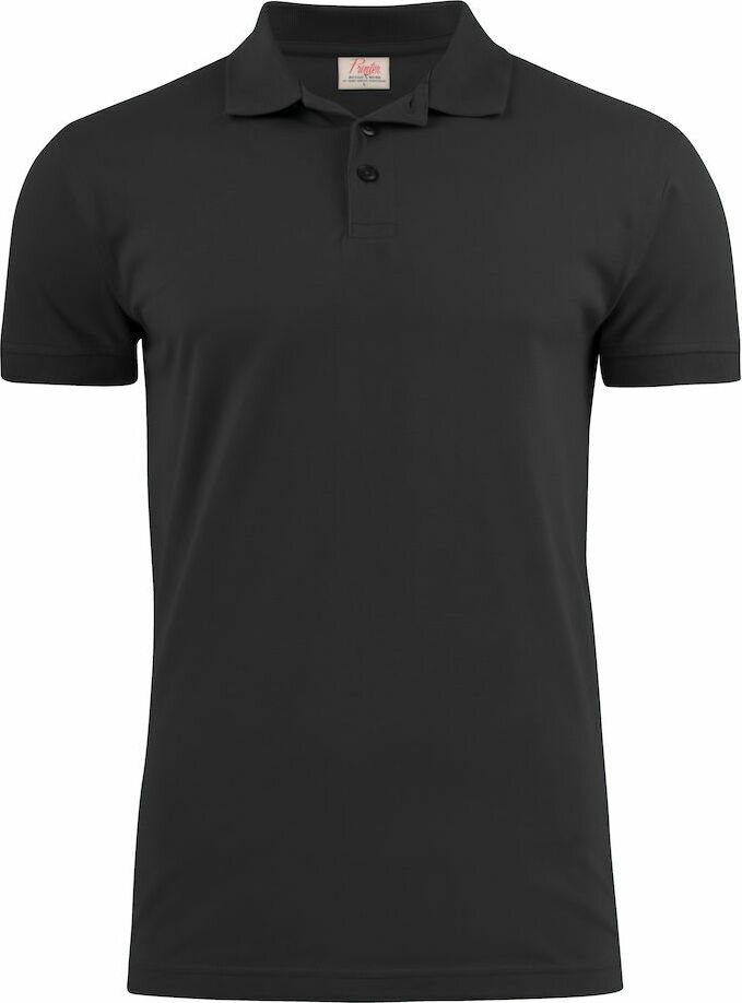 Miesten pikee Surf Stretch Musta (900)