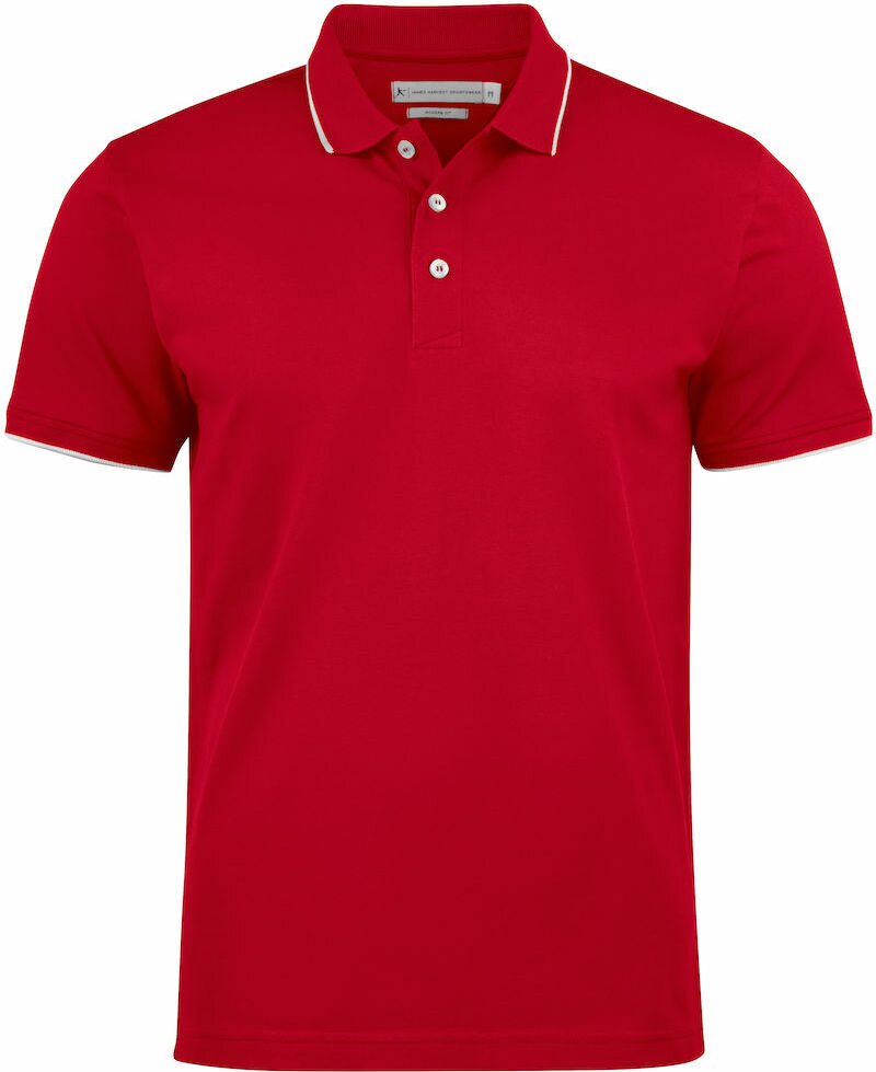 Miesten klassinen pikee Greenville Modern Punainen (400)