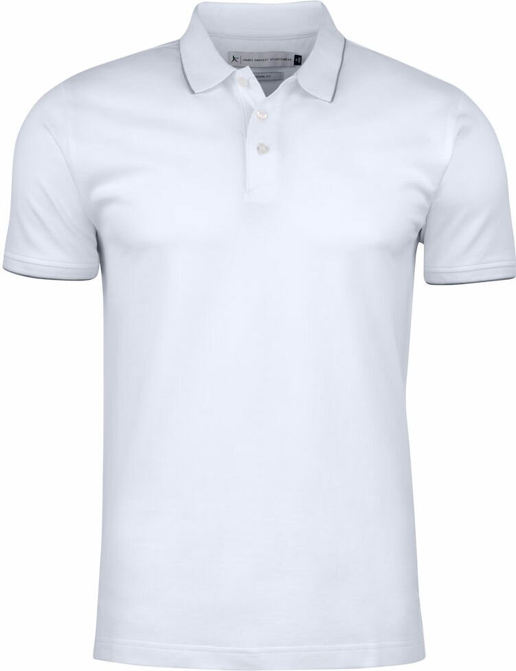 Miesten klassinen pikee Greenville Modern Valkoinen (100)