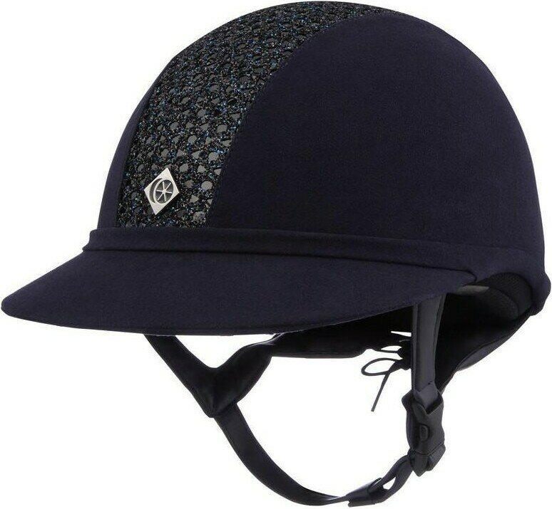 Charles Owen SP8 Plus Sparkly ratsastuskypärä Navy