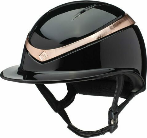 Charles Owen Halo Glossy ratsastuskypärä Ruusukulta