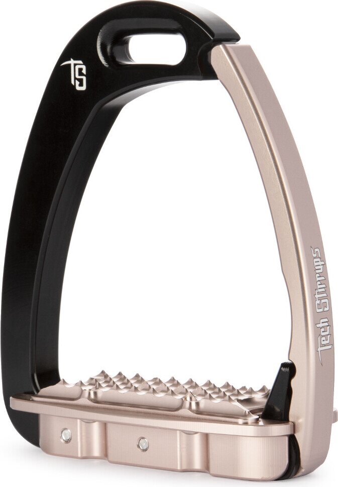 Tech Stirrups Venice lasten turvajalustimet Musta/Ruusukulta