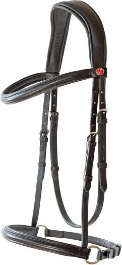 Kieffer Ultrasoft Kendra sidepull kuolaimettomat suitset Musta