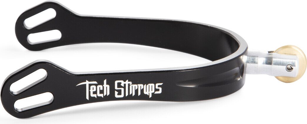 Tech Stirrups Verona Rowel kannukset Musta