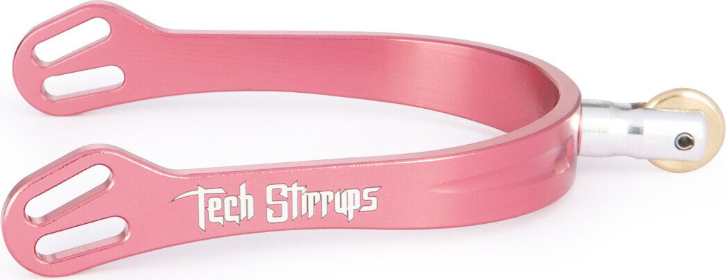 Tech Stirrups Verona Rowel kannukset Vaaleanpunainen