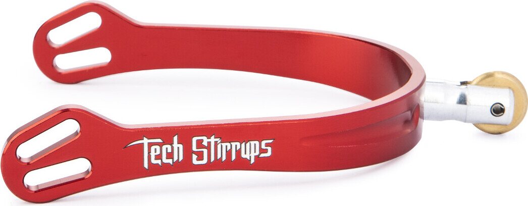 Tech Stirrups Verona Rowel kannukset Punainen