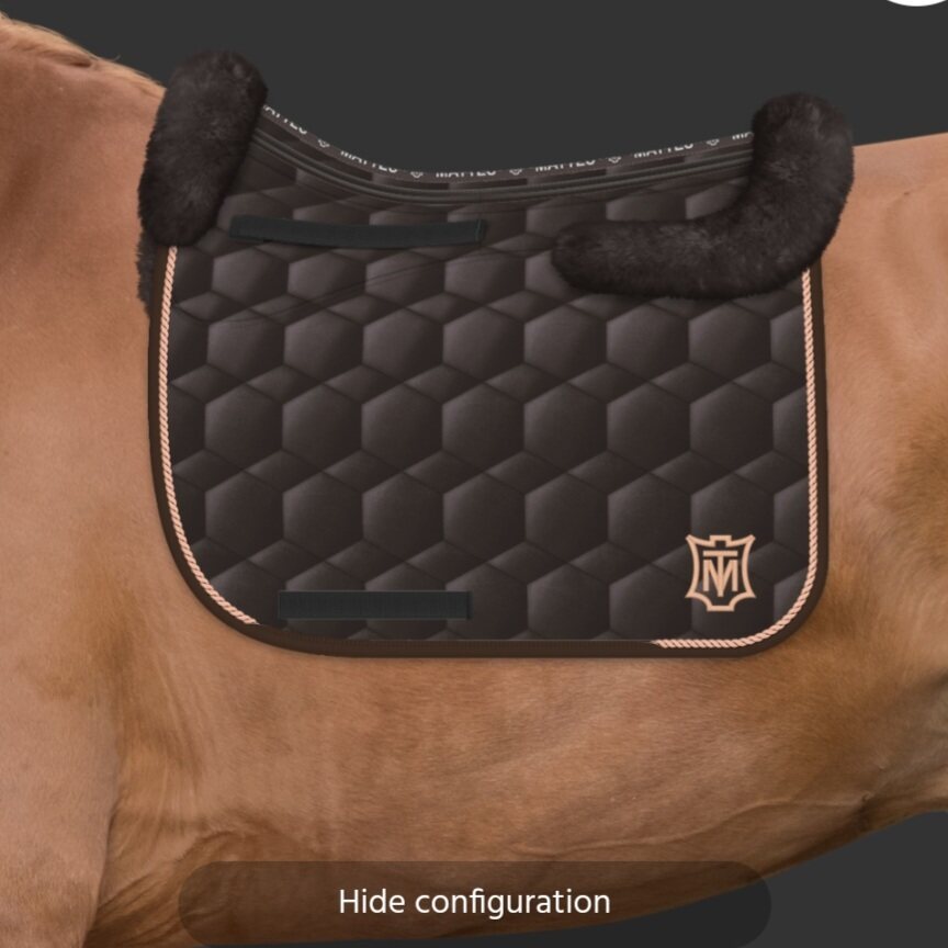 Mattes Correction lampaankarvasatulahuopa Ruskea/Salmon