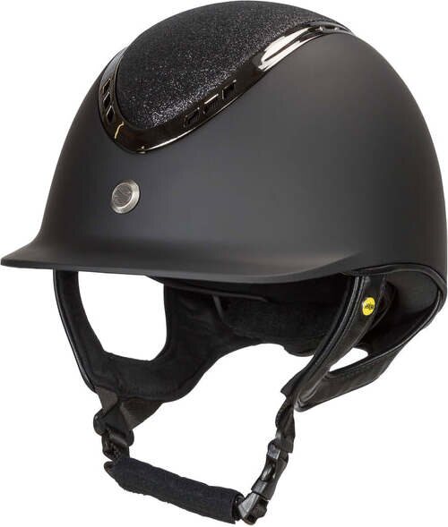 Back On Track EQ3 Pardus säädettävä ratsastuskypärä Musta glitter