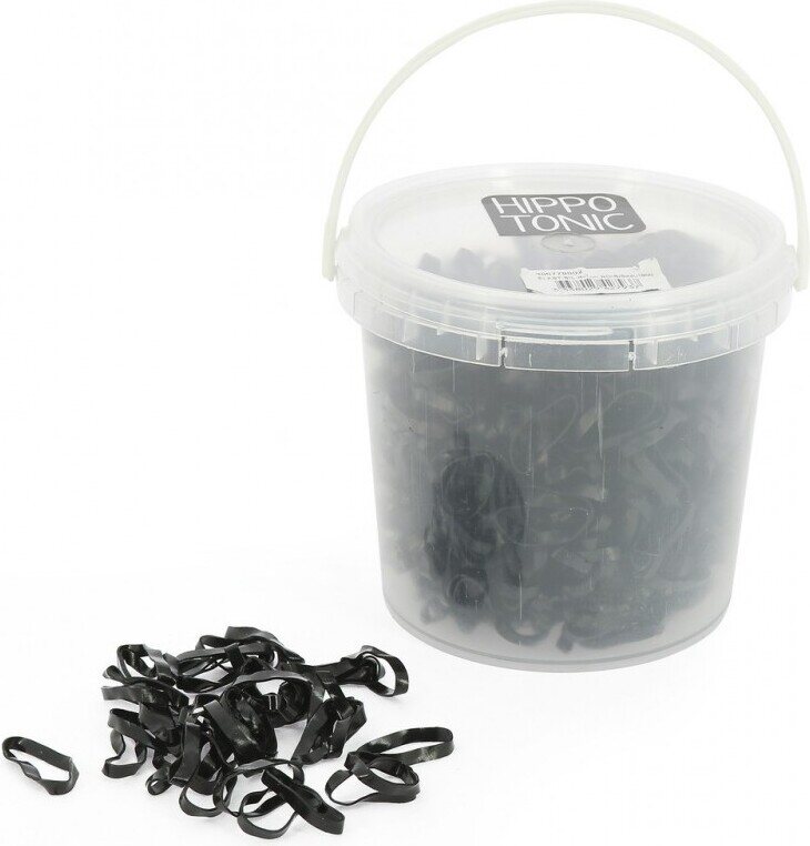 Hippo-Tonic Silikoniset kuminauhat 1800kpl Musta
