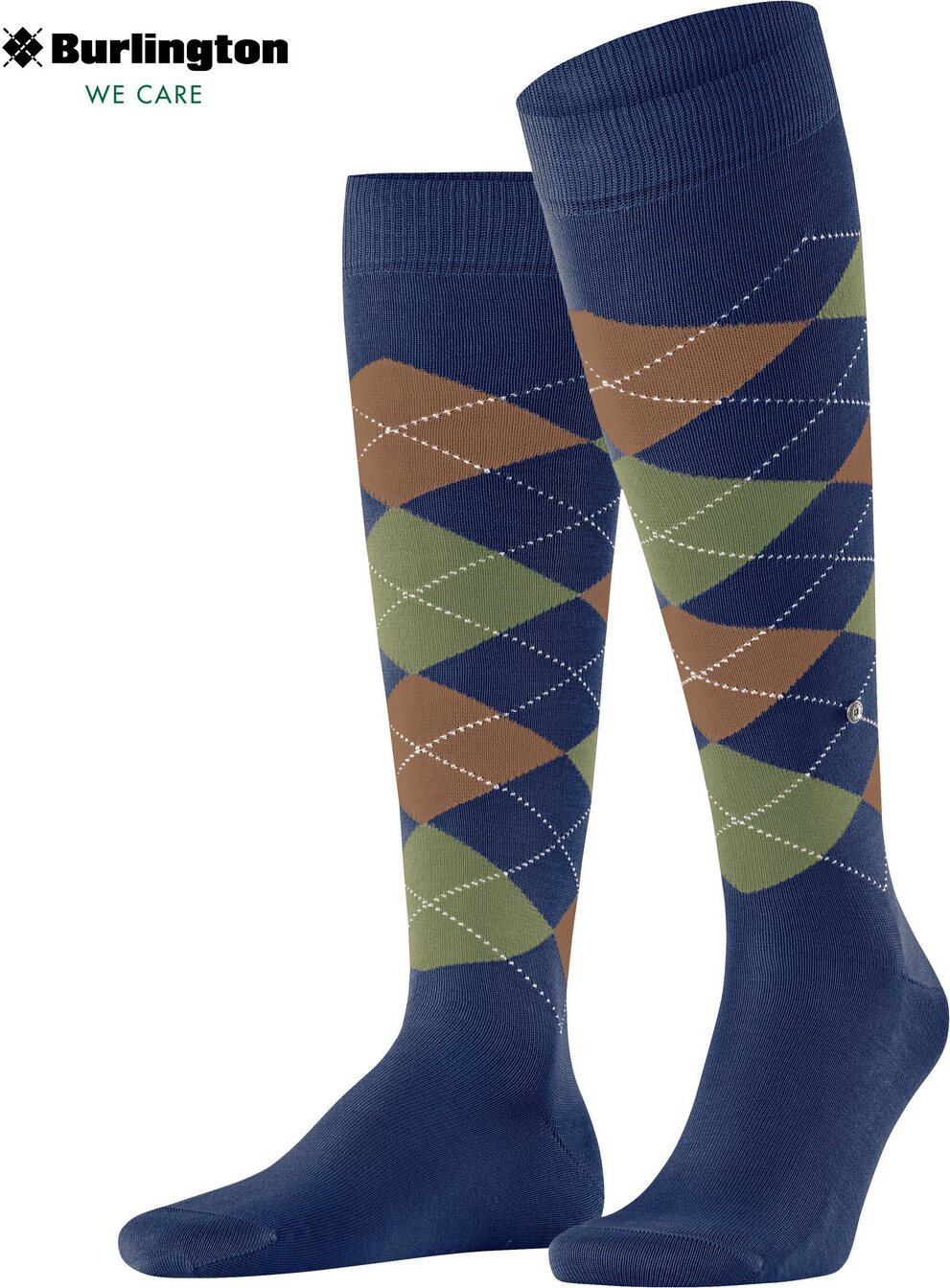 Burlington Manchester miesten polvisukat Navy Blue/Pacific