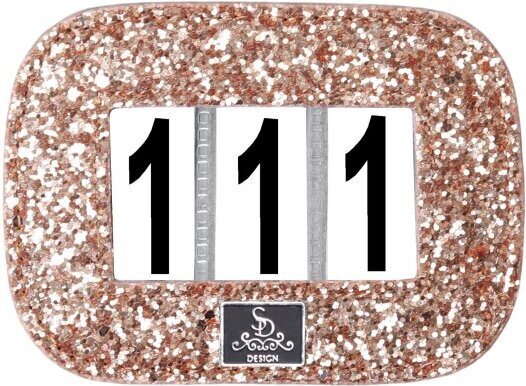 SD Design glitter kisanumero Ruusukulta