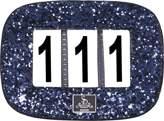SD Design glitter kisanumero Tummansininen