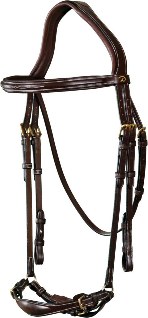 Dy'on D Collection Drop Noseband nivelsuitset Ruskea