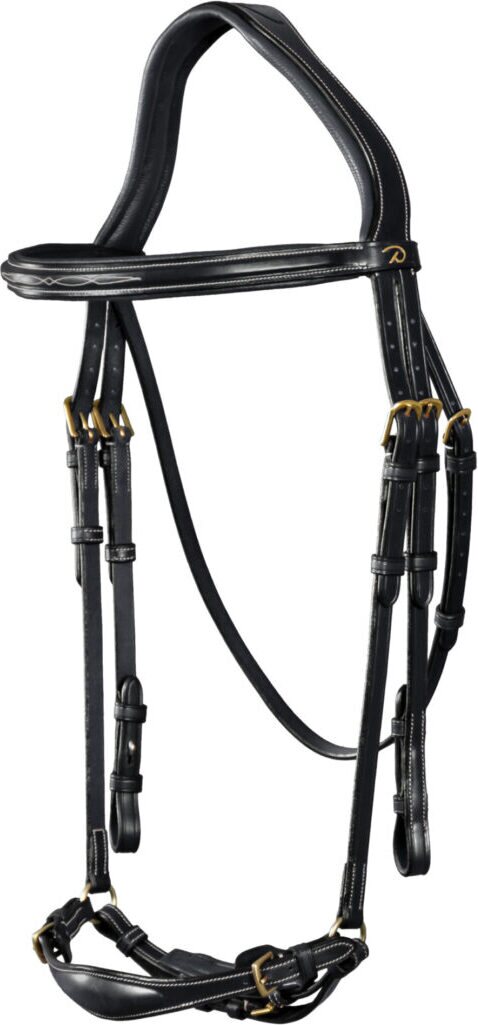 Dy'on D Collection Drop Noseband nivelsuitset Musta