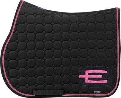 Equiline Octagon E-logo Glitter satulahuopa Musta/Pinkki Glitter