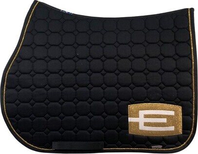 Equiline Octagon E-logo Glitter satulahuopa Musta/Kulta glitter