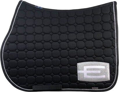 Equiline Octagon E-logo Glitter satulahuopa Musta/Hopea glitter