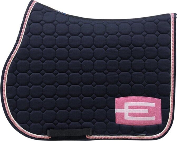 Equiline Octagon E-logo Glitter satulahuopa 2-nyörillä Navy/Vaaleanpunainen