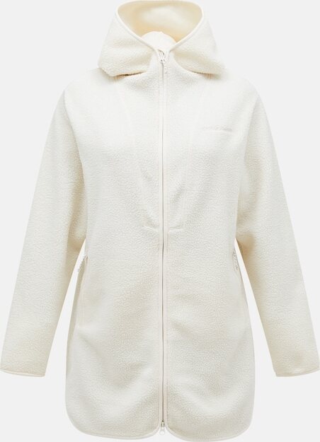 Peak Performance Pile Long Zip fleecetakki Vintage White