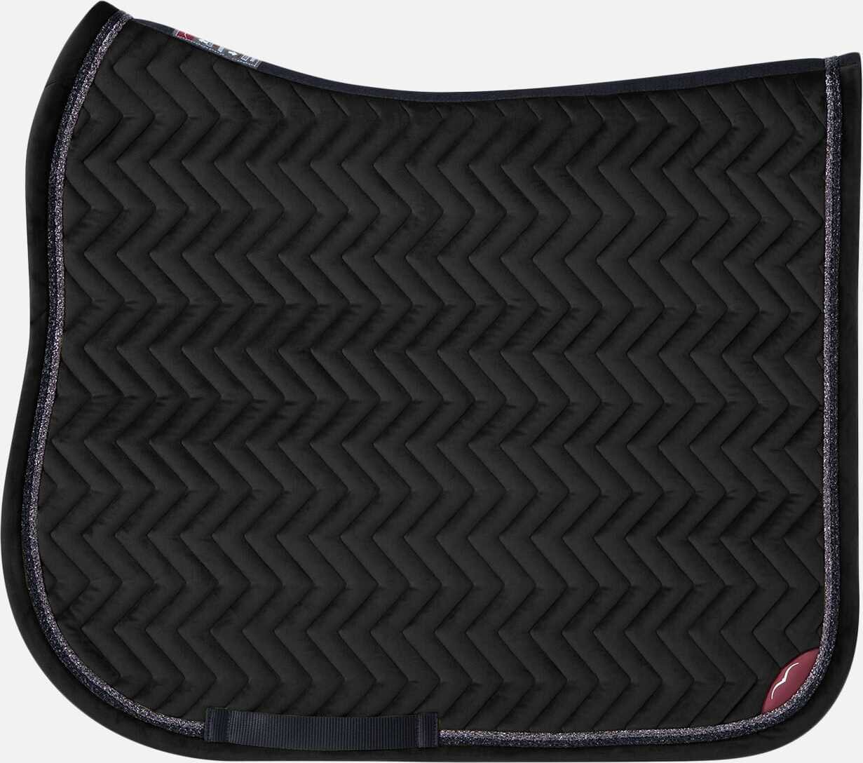 Animo Wento samenttinen satulahuopa glitterillä Musta